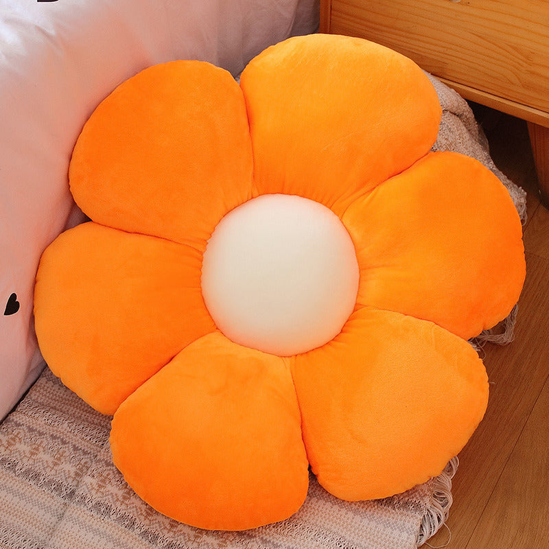 Color Flower Pillow Sun Flower Plush Cushion