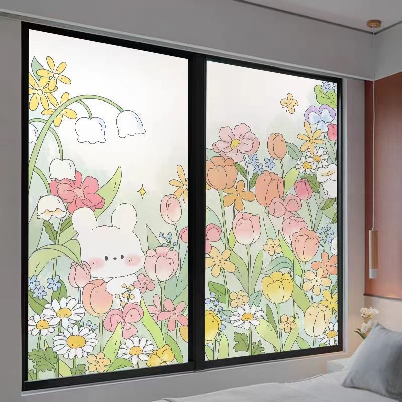 Static Bathroom Bathroom Transparent Opaque Privacy Kitchen Window Frosted Glass Sticker