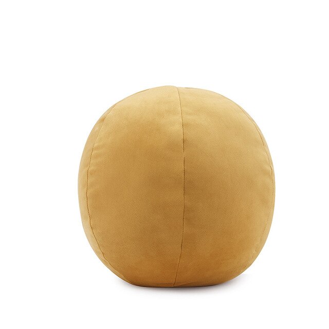 Velvet ball pillow