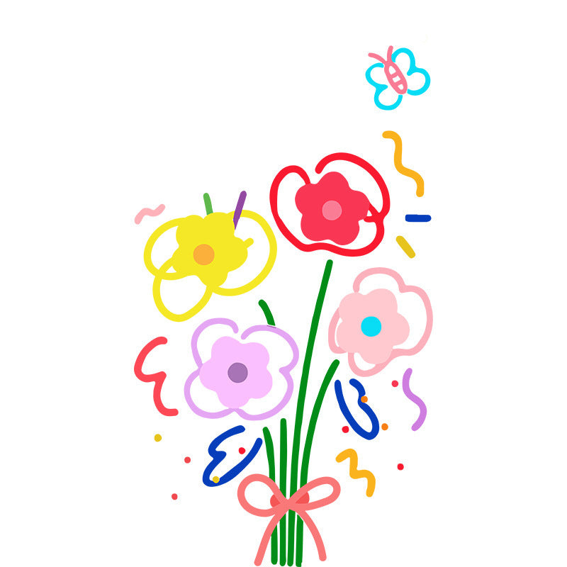 Showcase Glass Stickers Static Window Flower Window Stickers Wall Sticker