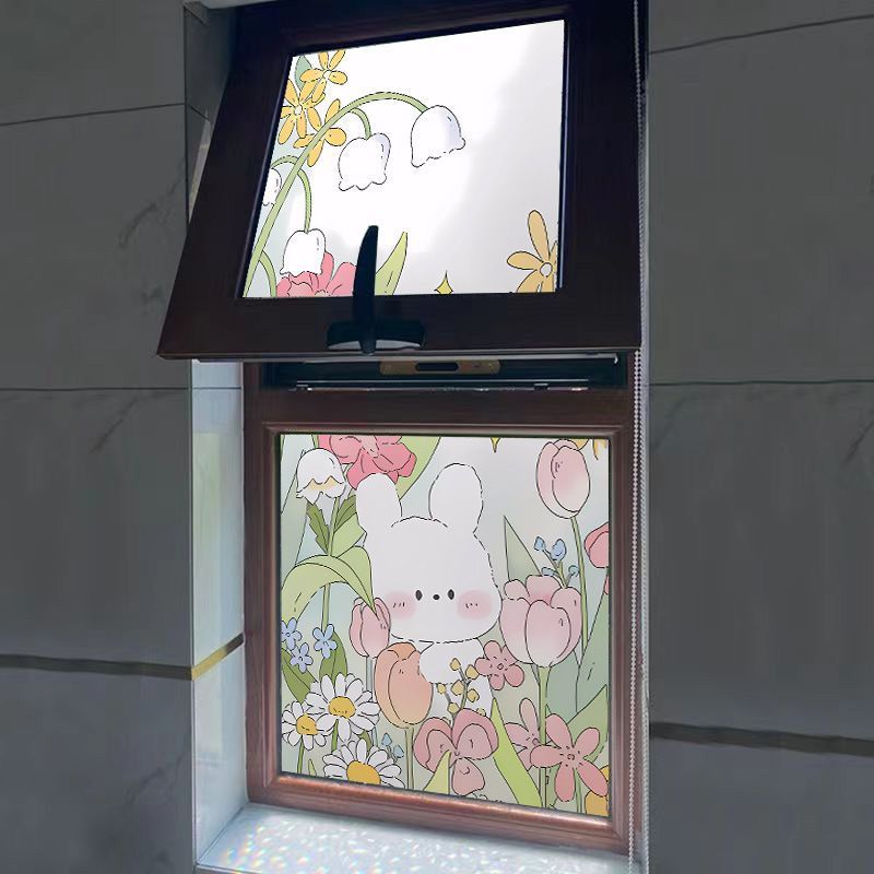 Static Bathroom Bathroom Transparent Opaque Privacy Kitchen Window Frosted Glass Sticker