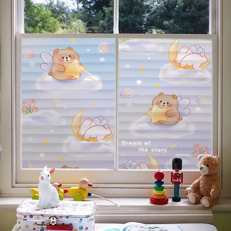 Static Bathroom Bathroom Transparent Opaque Privacy Kitchen Window Frosted Glass Sticker