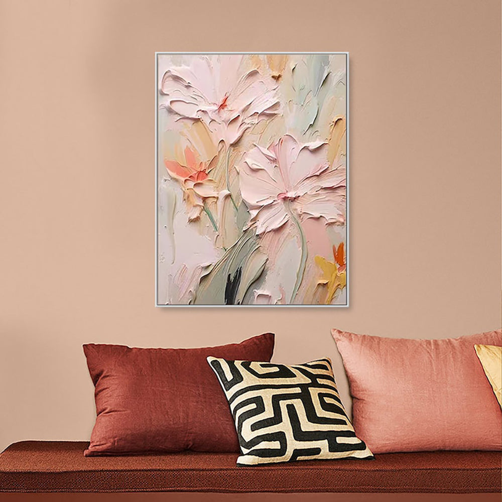 Handmade Oil Painting Canvas Wall Art Decoration 3D Texture Thick Oil Flowers Modern Abstract For Home Room Decor